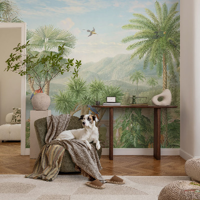 Selbstklebende Fototapete fürs Wohnzimmer Exotische Landschaft