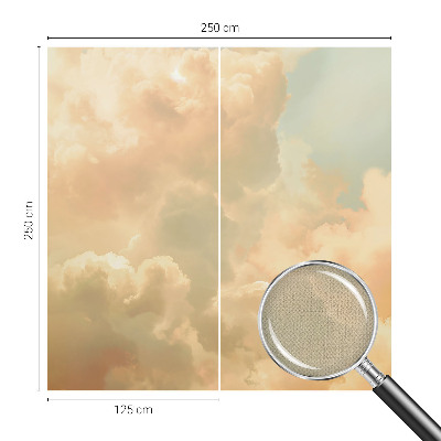 Selbstklebende Fototapete fürs Schlafzimmer Ätherische Wolken