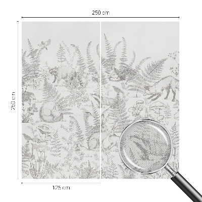 Selbstklebende Fototapete fürs Kinderzimmer Waldtiere