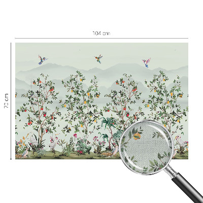 3D-Fototapete Exotische Bäume