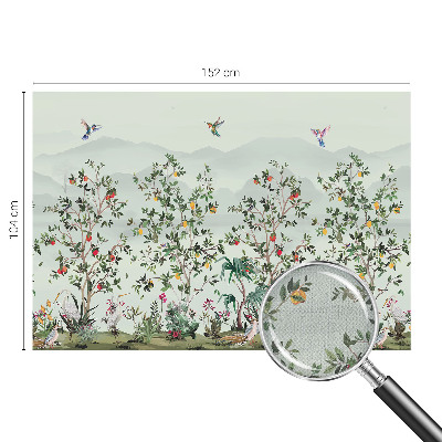 3D-Fototapete Exotische Bäume