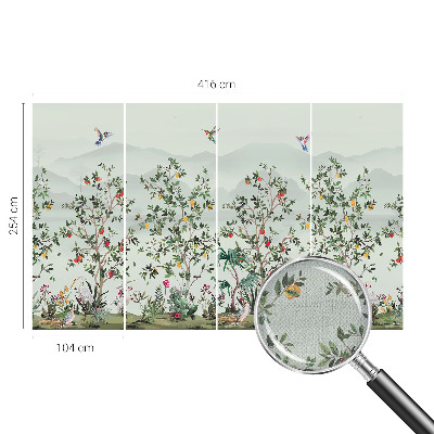 3D-Fototapete Exotische Bäume