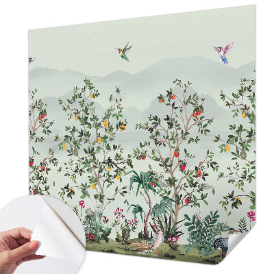 3D-Fototapete Exotische Bäume