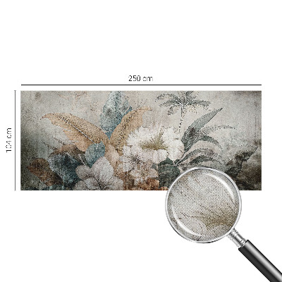 3D-Fototapete fürs Wohnzimmer Blumentraum