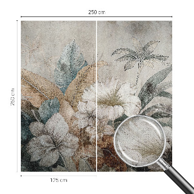 3D-Fototapete fürs Wohnzimmer Blumentraum