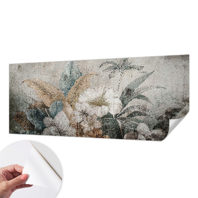 3D-Fototapete fürs Wohnzimmer Blumentraum