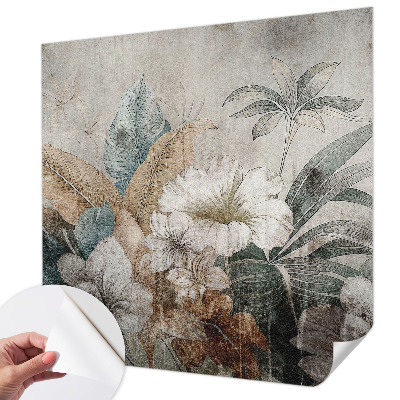 3D-Fototapete fürs Wohnzimmer Blumentraum