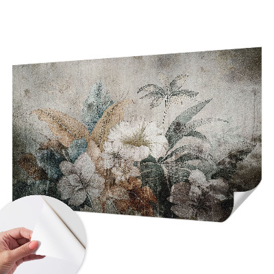 3D-Fototapete fürs Wohnzimmer Blumentraum