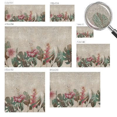 Motivtapete nach Maß Zarte Flora