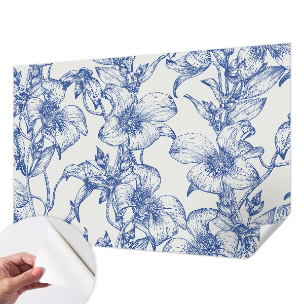 3D-Fototapete fürs Schlafzimmer Blütenzweige