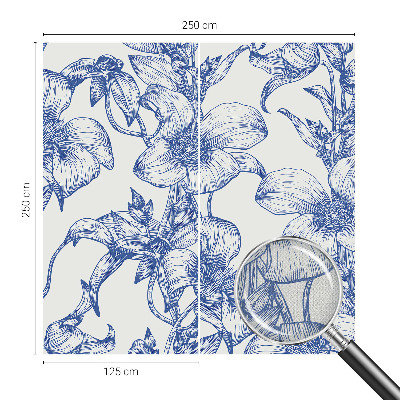 3D-Fototapete fürs Schlafzimmer Blütenzweige