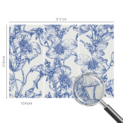 3D-Fototapete fürs Schlafzimmer Blütenzweige