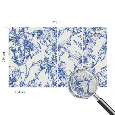 3D-Fototapete fürs Schlafzimmer Blütenzweige