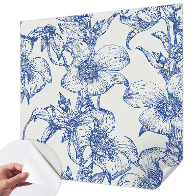 3D-Fototapete fürs Schlafzimmer Blütenzweige