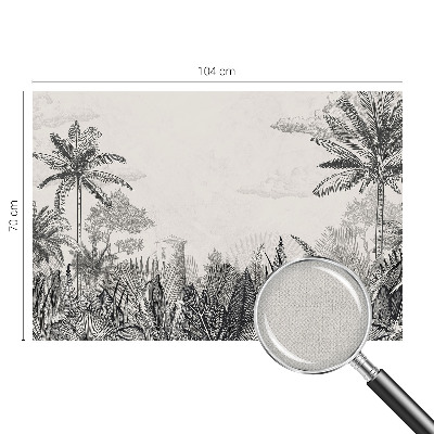 Selbstklebende Fototapete für die Wand Tropische Landschaft