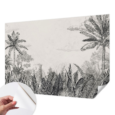 Selbstklebende Fototapete für die Wand Tropische Landschaft