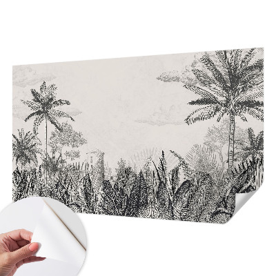 Selbstklebende Fototapete für die Wand Tropische Landschaft