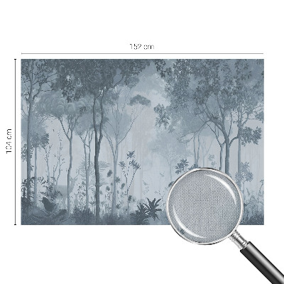 Selbstklebende Fototapete fürs Wohnzimmer Mystik des Waldes