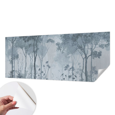 Selbstklebende Fototapete fürs Wohnzimmer Mystik des Waldes