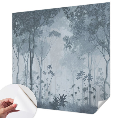 Selbstklebende Fototapete fürs Wohnzimmer Mystik des Waldes