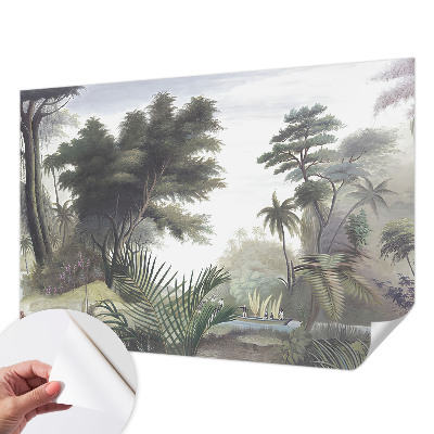 Vintage tapete Exotische Landschaft