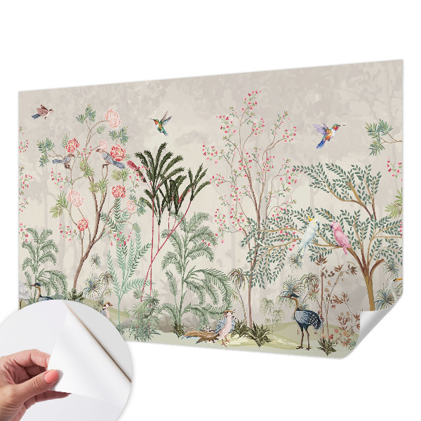 Selbstklebende Fototapete fürs Schlafzimmer Tropische Oase