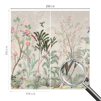 Selbstklebende Fototapete fürs Schlafzimmer Tropische Oase