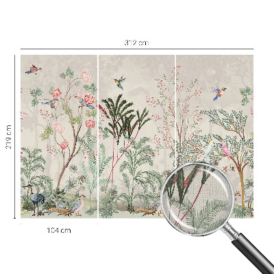 Selbstklebende Fototapete fürs Schlafzimmer Tropische Oase