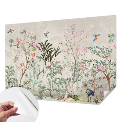 Selbstklebende Fototapete fürs Schlafzimmer Tropische Oase