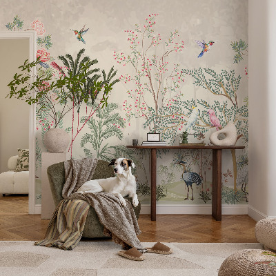 Selbstklebende Fototapete fürs Schlafzimmer Tropische Oase