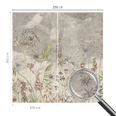 Selbstklebende Fototapete fürs Kinderzimmer Wildpflanzen