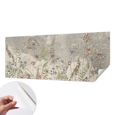 Selbstklebende Fototapete fürs Kinderzimmer Wildpflanzen