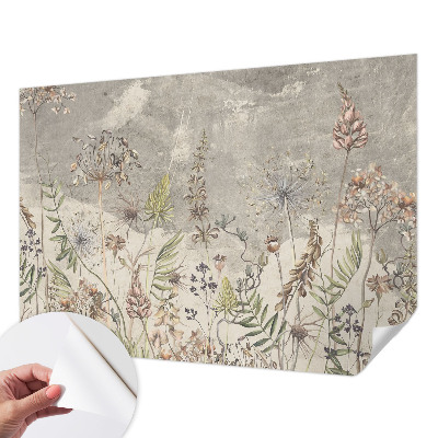 Selbstklebende Fototapete fürs Kinderzimmer Wildpflanzen