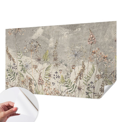 Selbstklebende Fototapete fürs Kinderzimmer Wildpflanzen