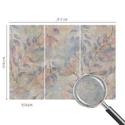 3D-Fototapete Abstrakte Blätter