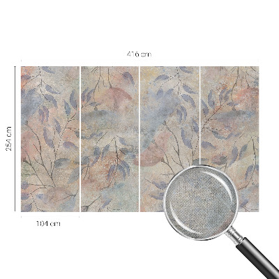 3D-Fototapete Abstrakte Blätter