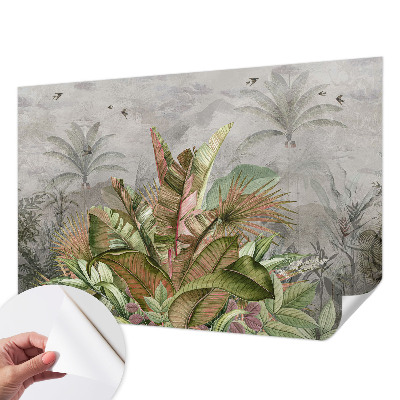 3D-Fototapete fürs Schlafzimmer Exotischer Dschungel