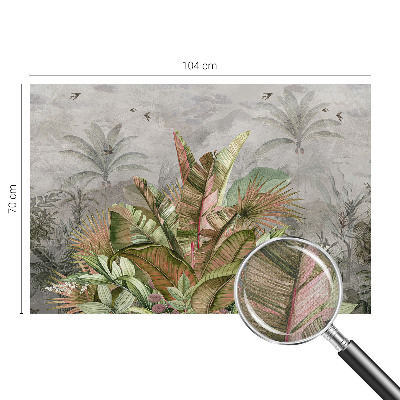 3D-Fototapete fürs Schlafzimmer Exotischer Dschungel