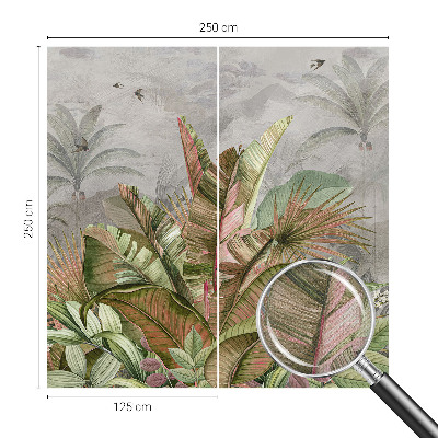 3D-Fototapete fürs Schlafzimmer Exotischer Dschungel