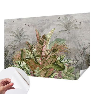 3D-Fototapete fürs Schlafzimmer Exotischer Dschungel