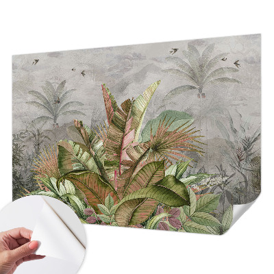 3D-Fototapete fürs Schlafzimmer Exotischer Dschungel