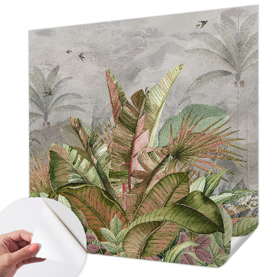 3D-Fototapete fürs Schlafzimmer Exotischer Dschungel