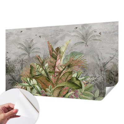3D-Fototapete fürs Schlafzimmer Exotischer Dschungel