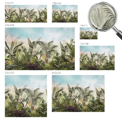 3D-Fototapete fürs Wohnzimmer Tropisches Paradies