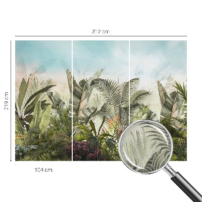 3D-Fototapete fürs Wohnzimmer Tropisches Paradies