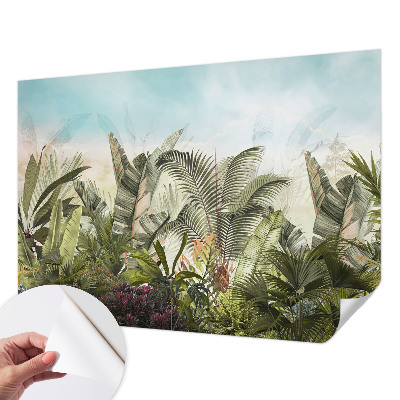 3D-Fototapete fürs Wohnzimmer Tropisches Paradies