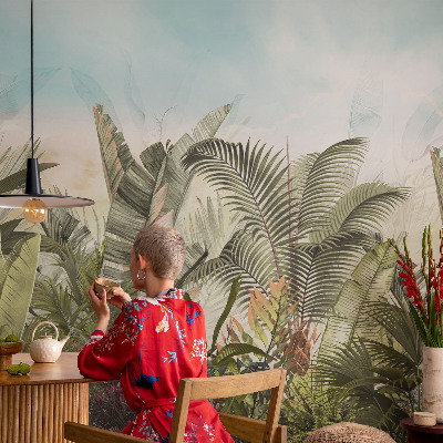 3D-Fototapete fürs Wohnzimmer Tropisches Paradies