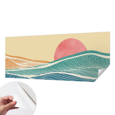 Moderne Fototapete nach Maß Meereswellen