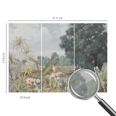 Motivtapete fürs Wohnzimmer Exotische Landschaft