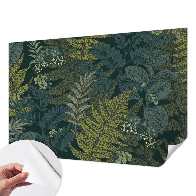 Selbstklebende Fototapete fürs Wohnzimmer Grüne Eleganz